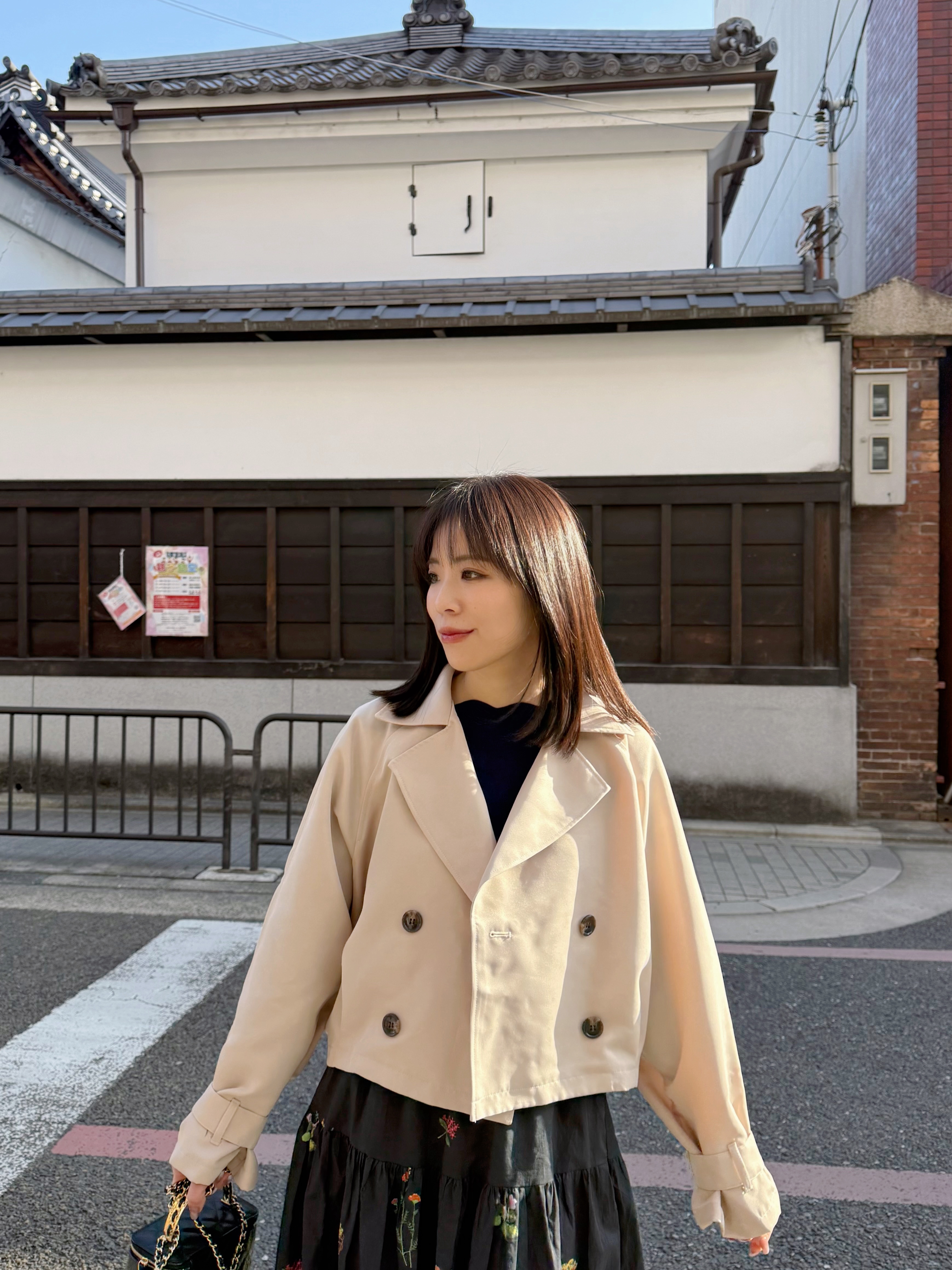 3色•基礎短款後波浪乾濕外套