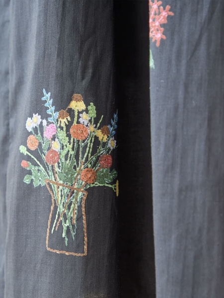 花束圖案A line半身裙