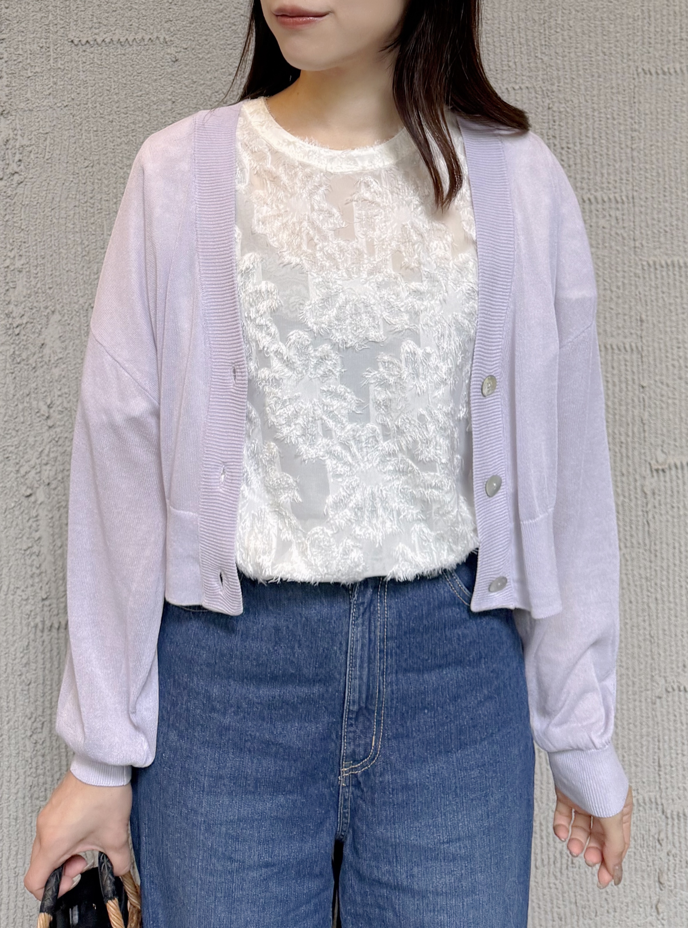 淨色薄款針織外套