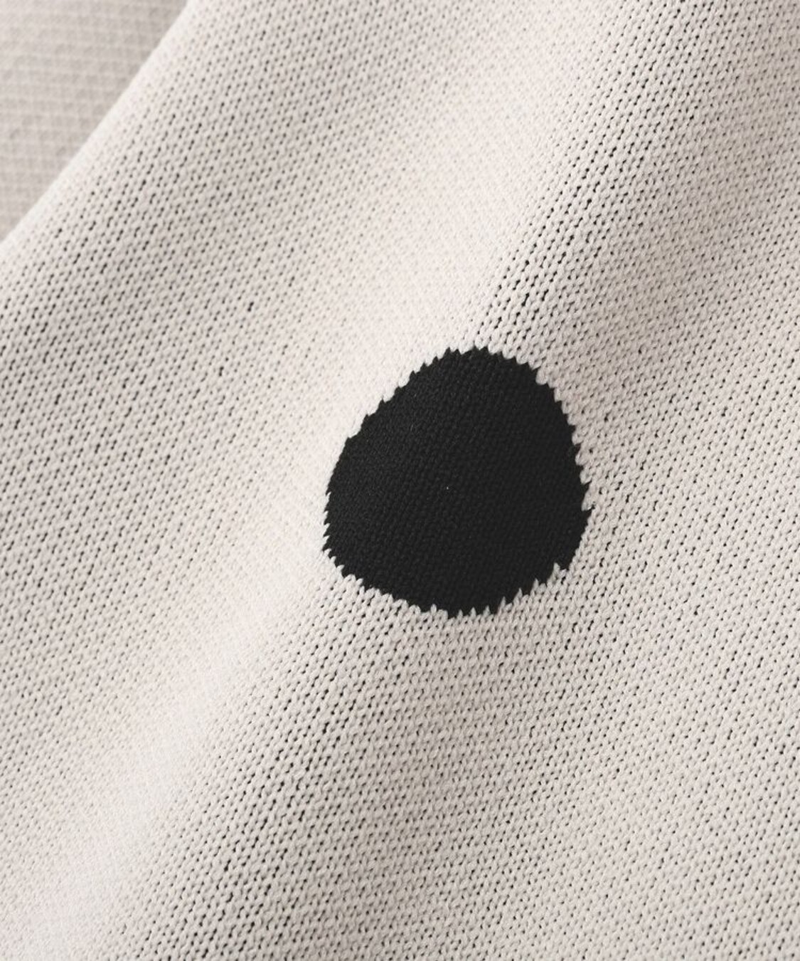 2色•波點防起毛粒針織拉鍊外套