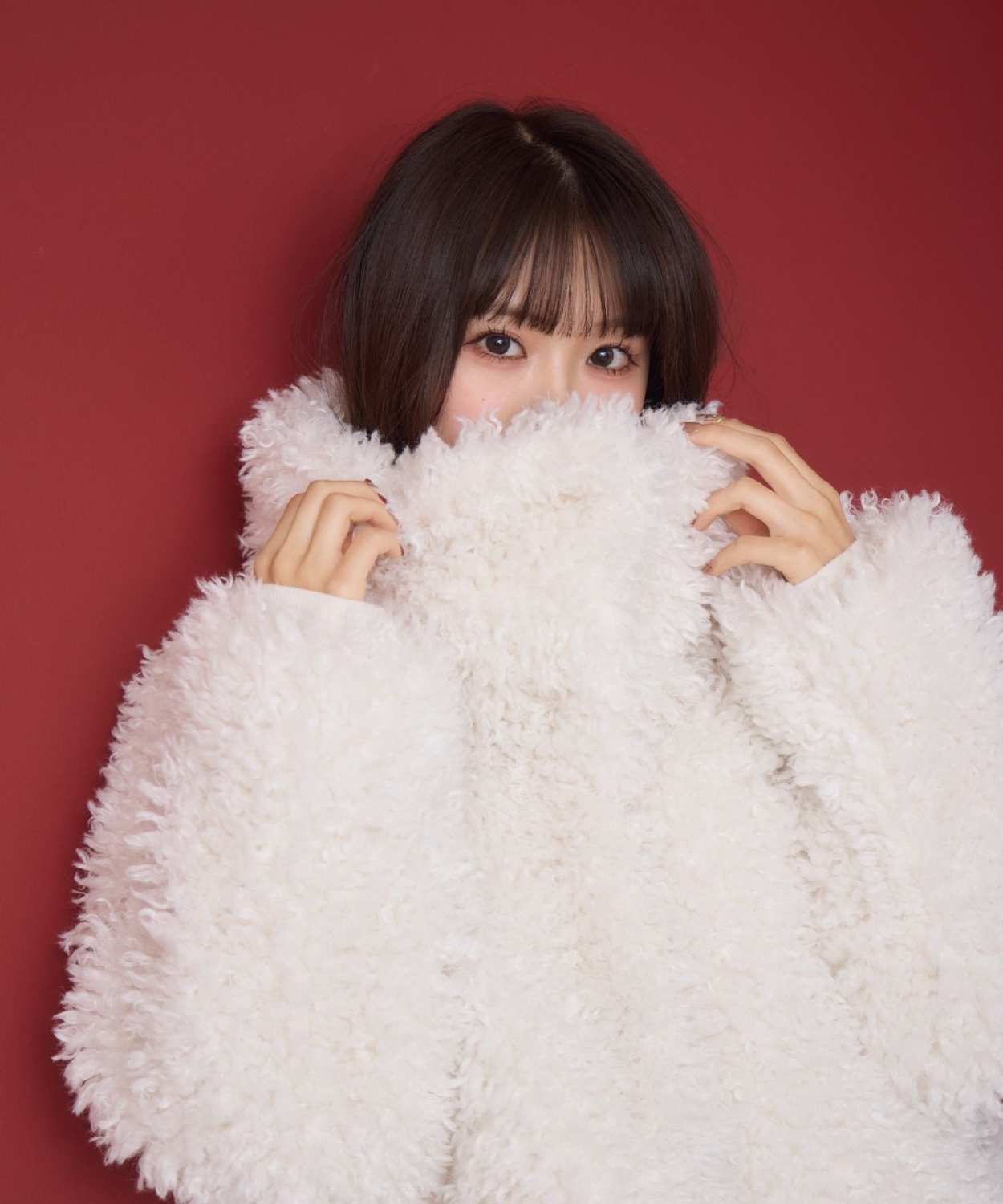 捲捲毛毛翻領外套