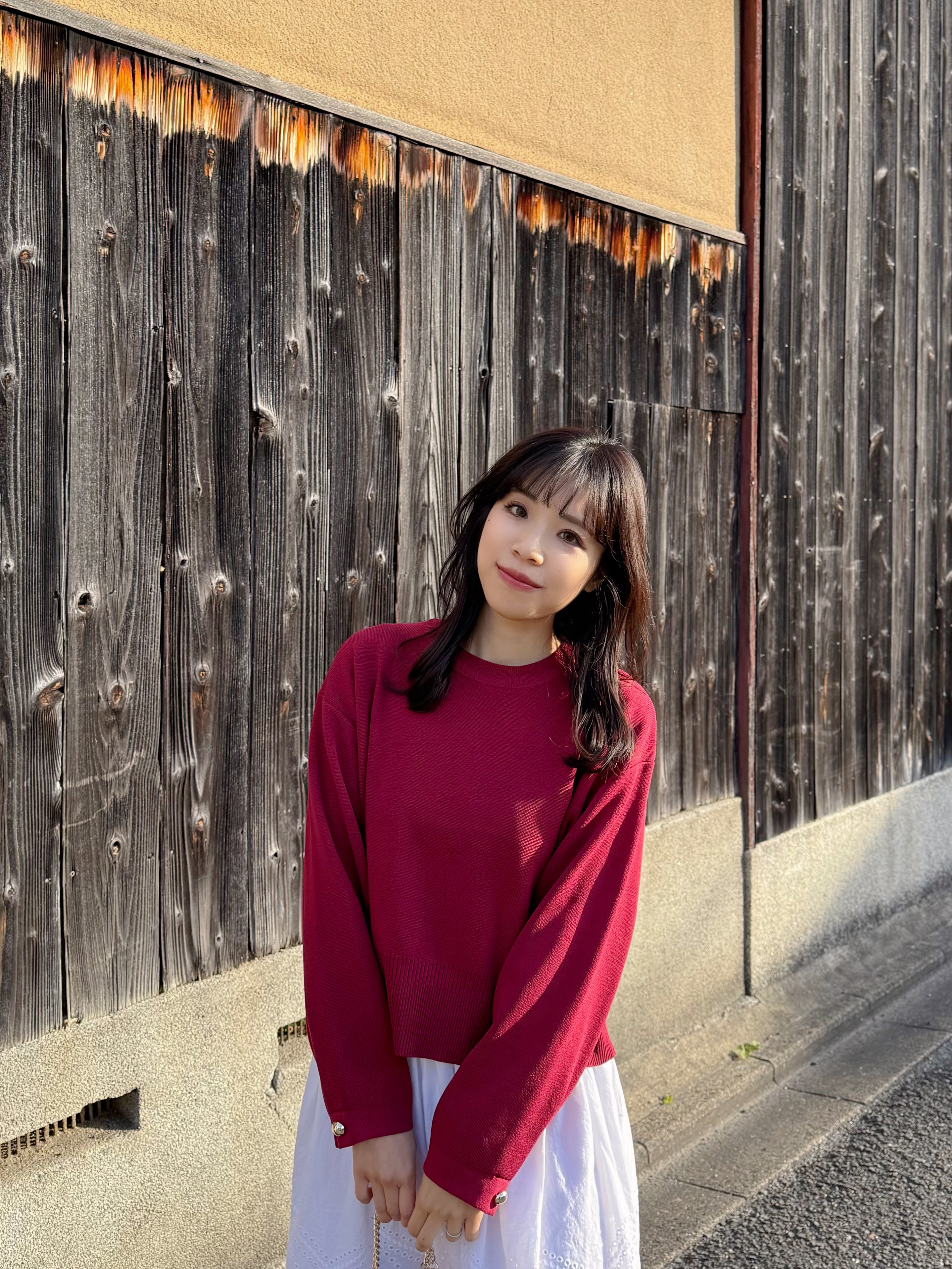 7色•金扣手袖防起毛粒針織上衣