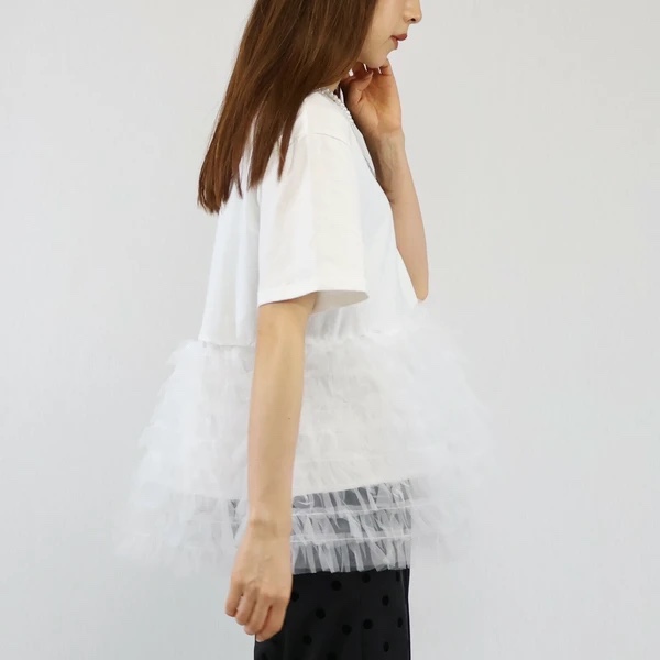 紗紗拼圓領Tee