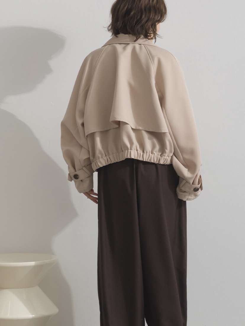 3色•基礎短款後波浪乾濕外套