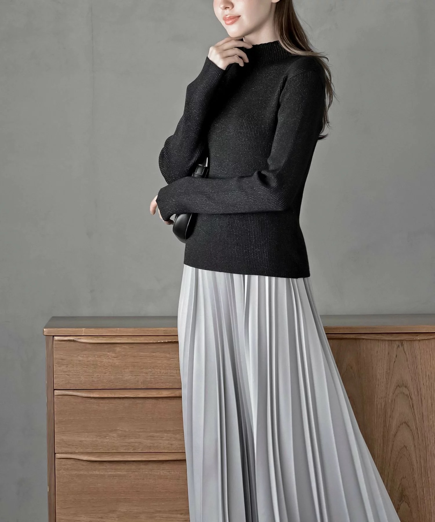 閃閃企領針織上衣