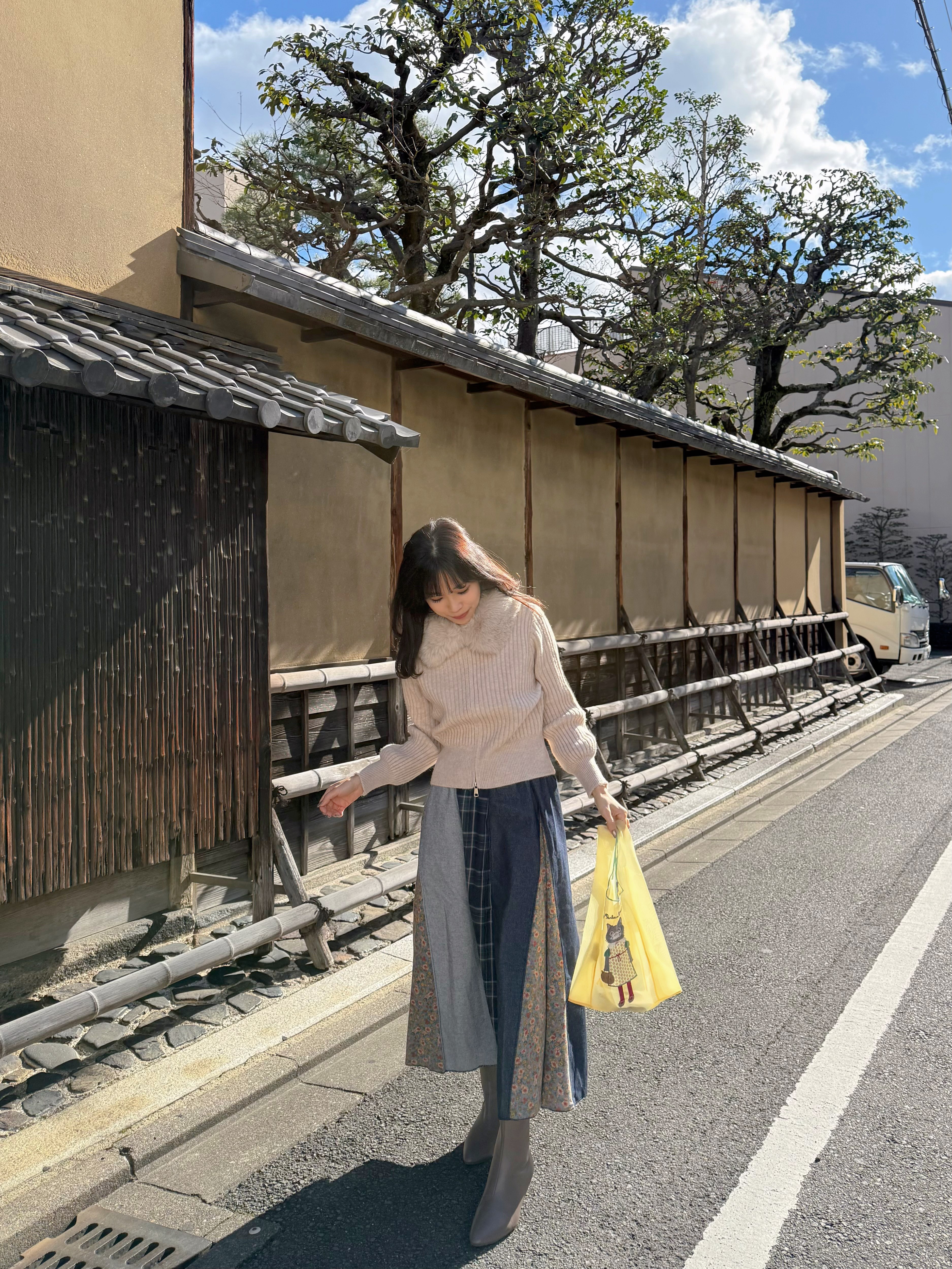 毛毛領拉鍊針織外套