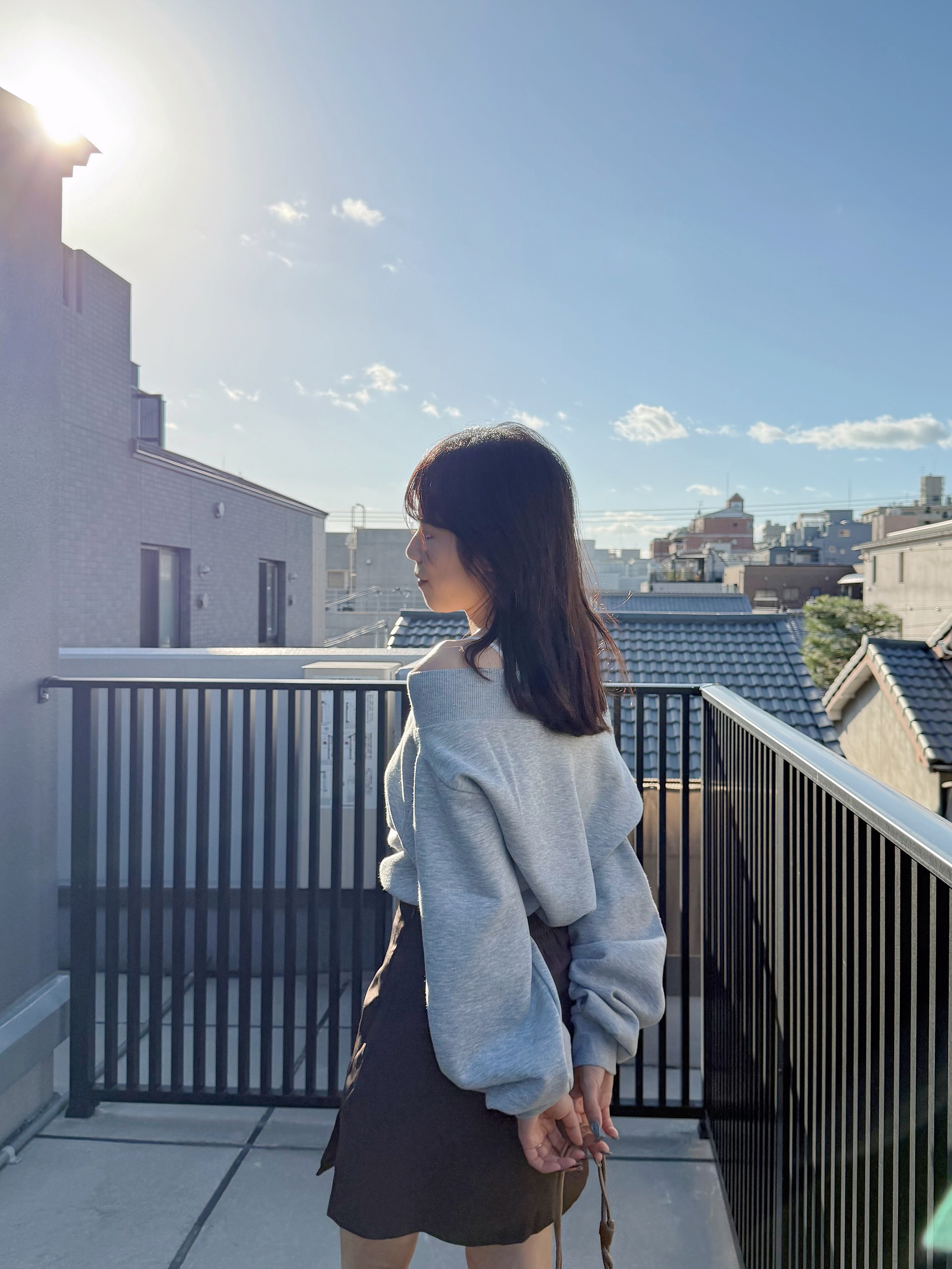 Polo刺繡logo側肩寬領衞衣