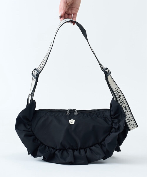 3色・ONE SIZE・MARY QUANT 聯名荷葉邊尼龍肩背包