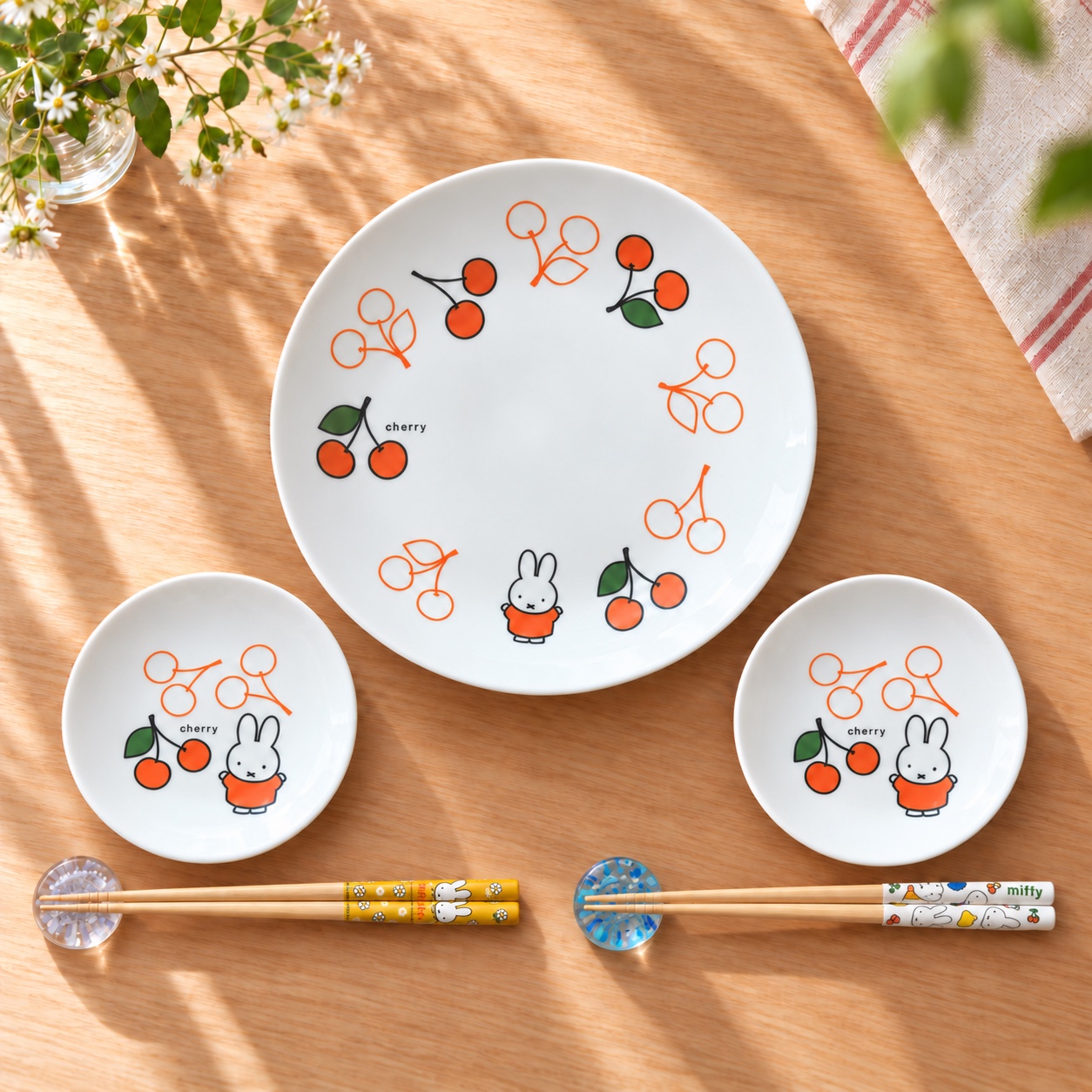 Miffy日本製陶瓷碟 - 車厘