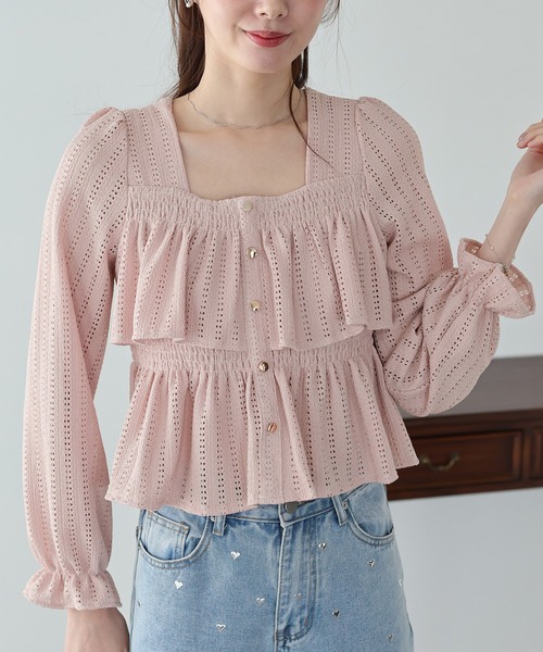 SpecialPrice•方領波浪層次上衣