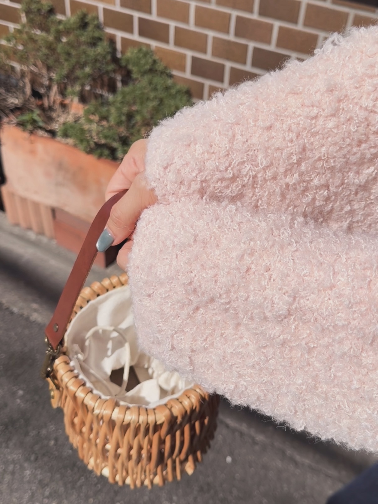 4色•小香款粒粒毛冷外套