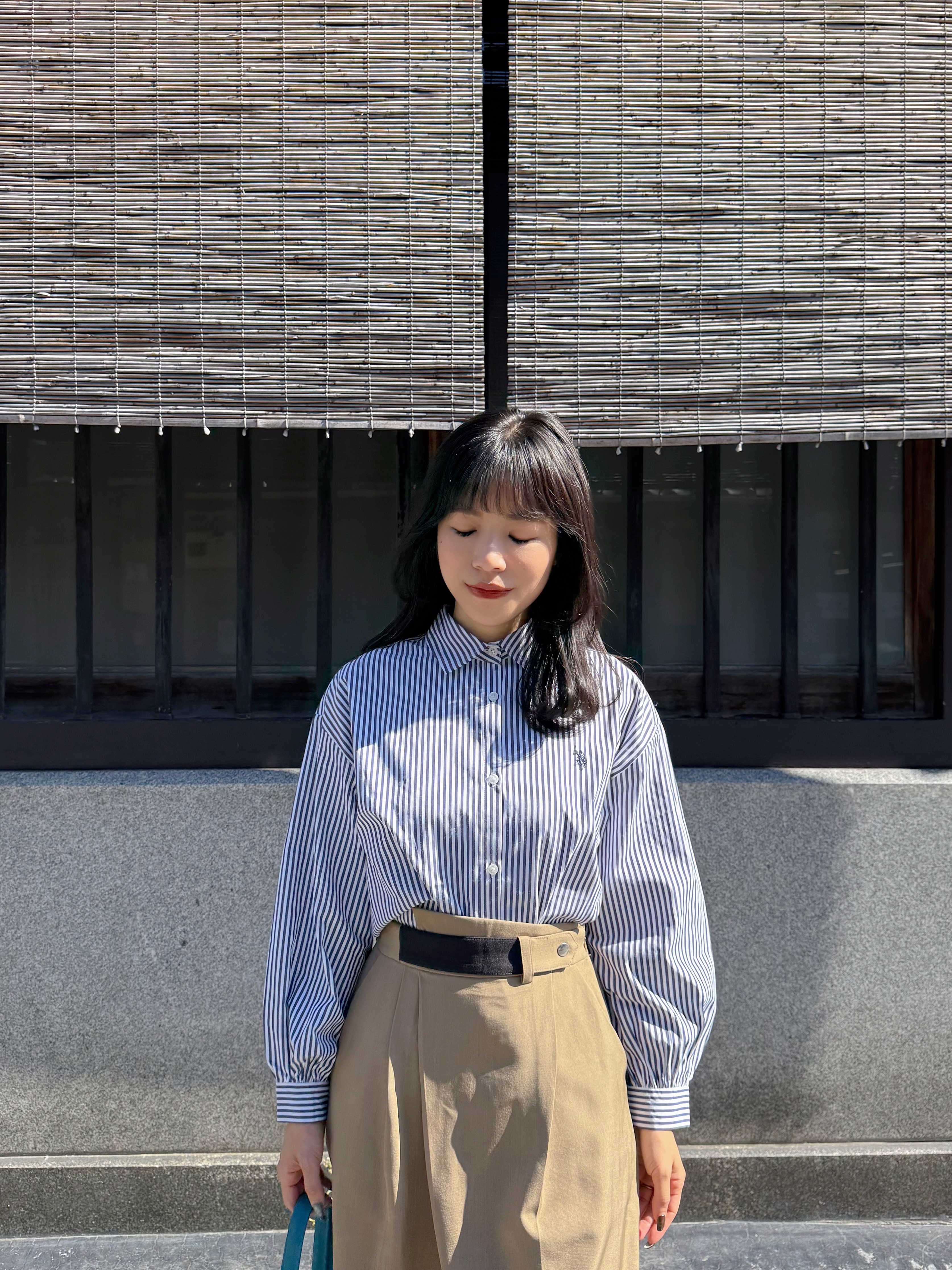 3色•Polo刺繡logo長款恤衫