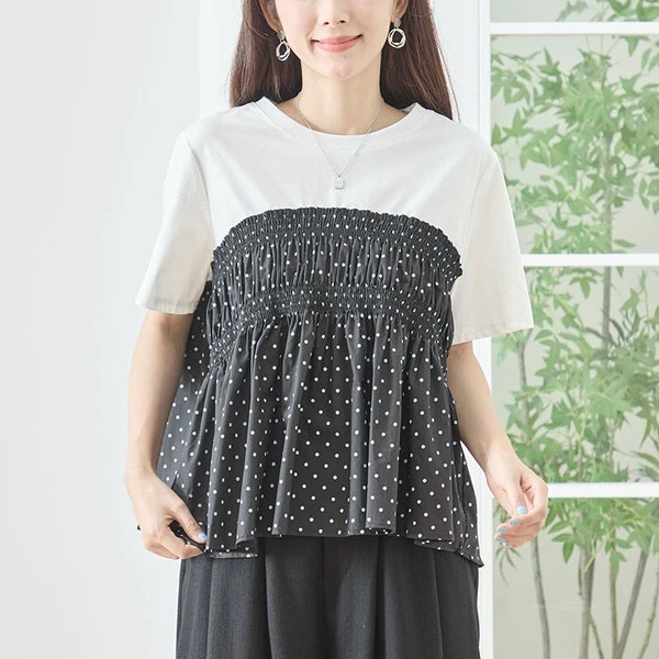 波點傘擺Tee
