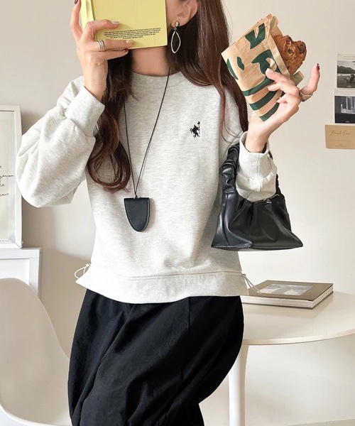 胸前刺繡拼接連身裙