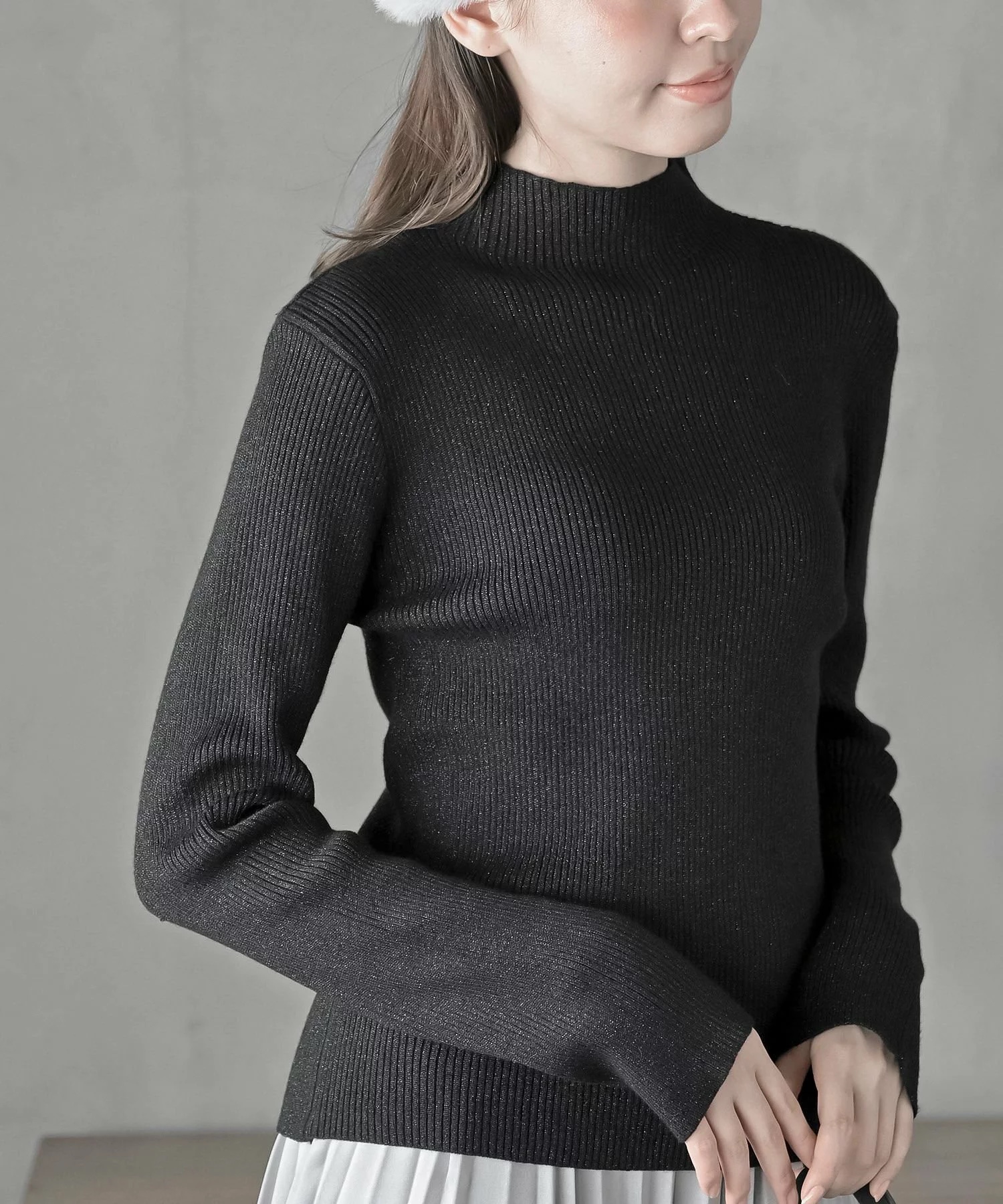 閃閃企領針織上衣