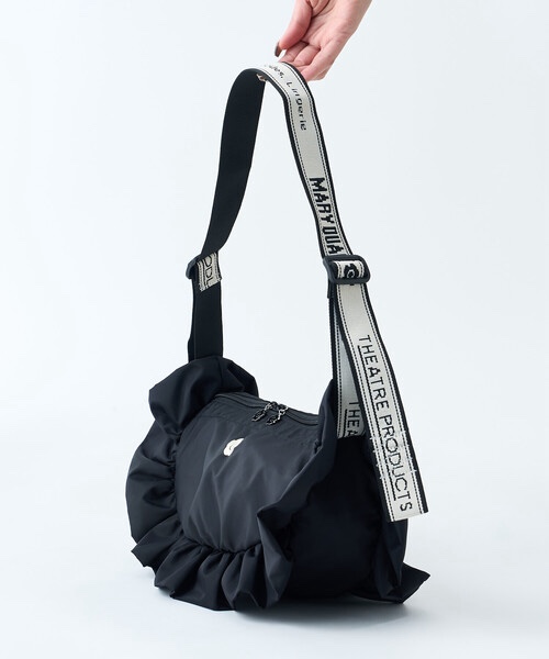 3色・ONE SIZE・MARY QUANT 聯名荷葉邊尼龍肩背包
