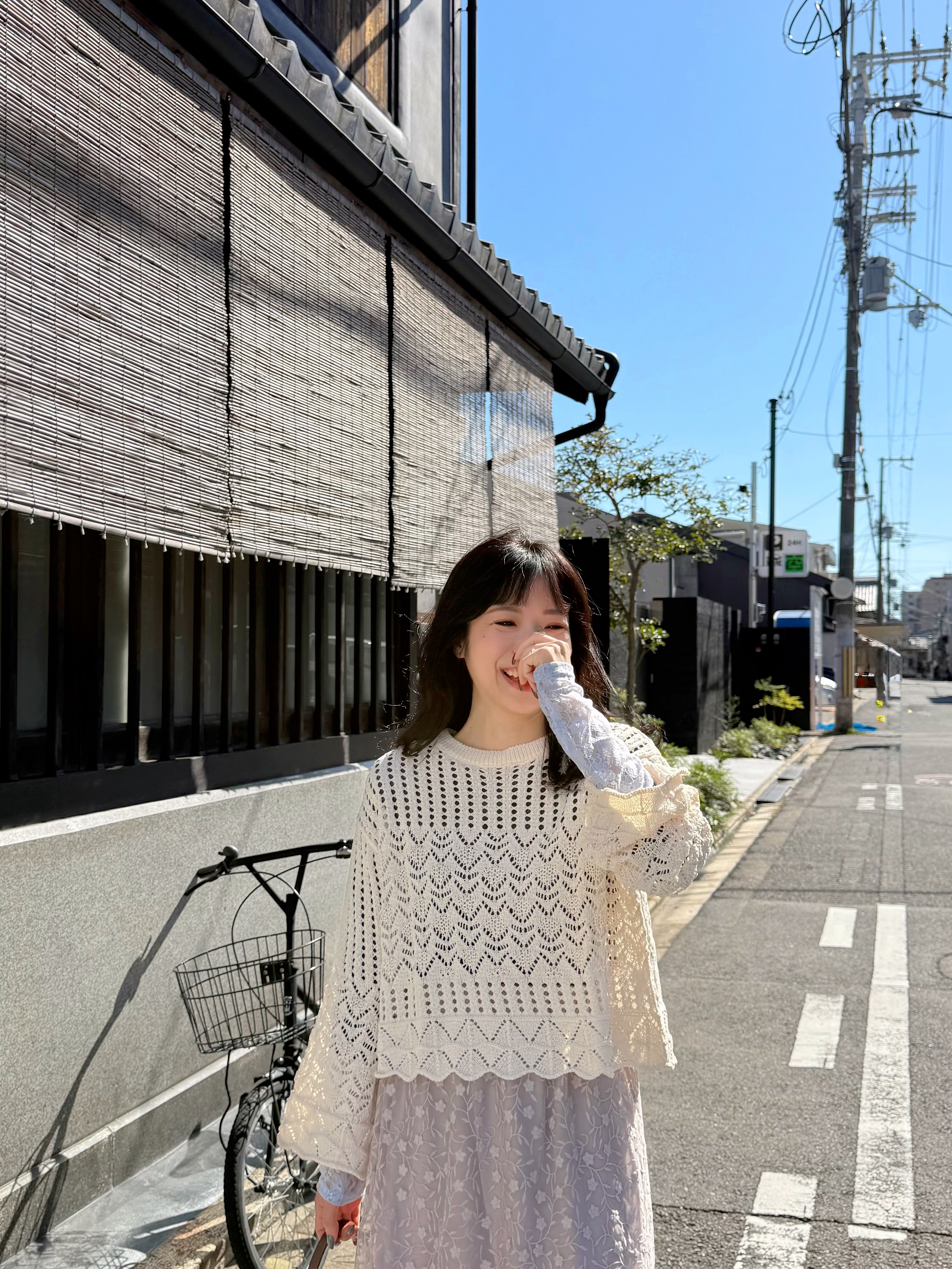 12色•蕾絲/ 閃閃拼袖半透上衣