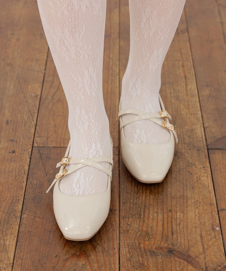 3色・22.5-24.5cm・雙瑪莉珍雙條帶平底/低跟單鞋