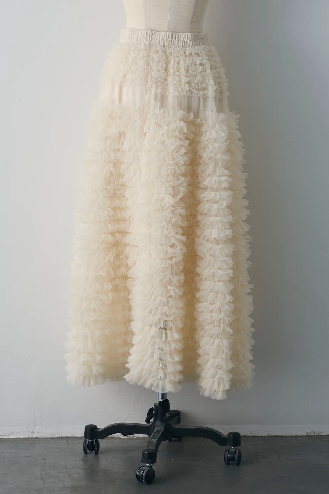 3色•層次紗紗長款半身裙