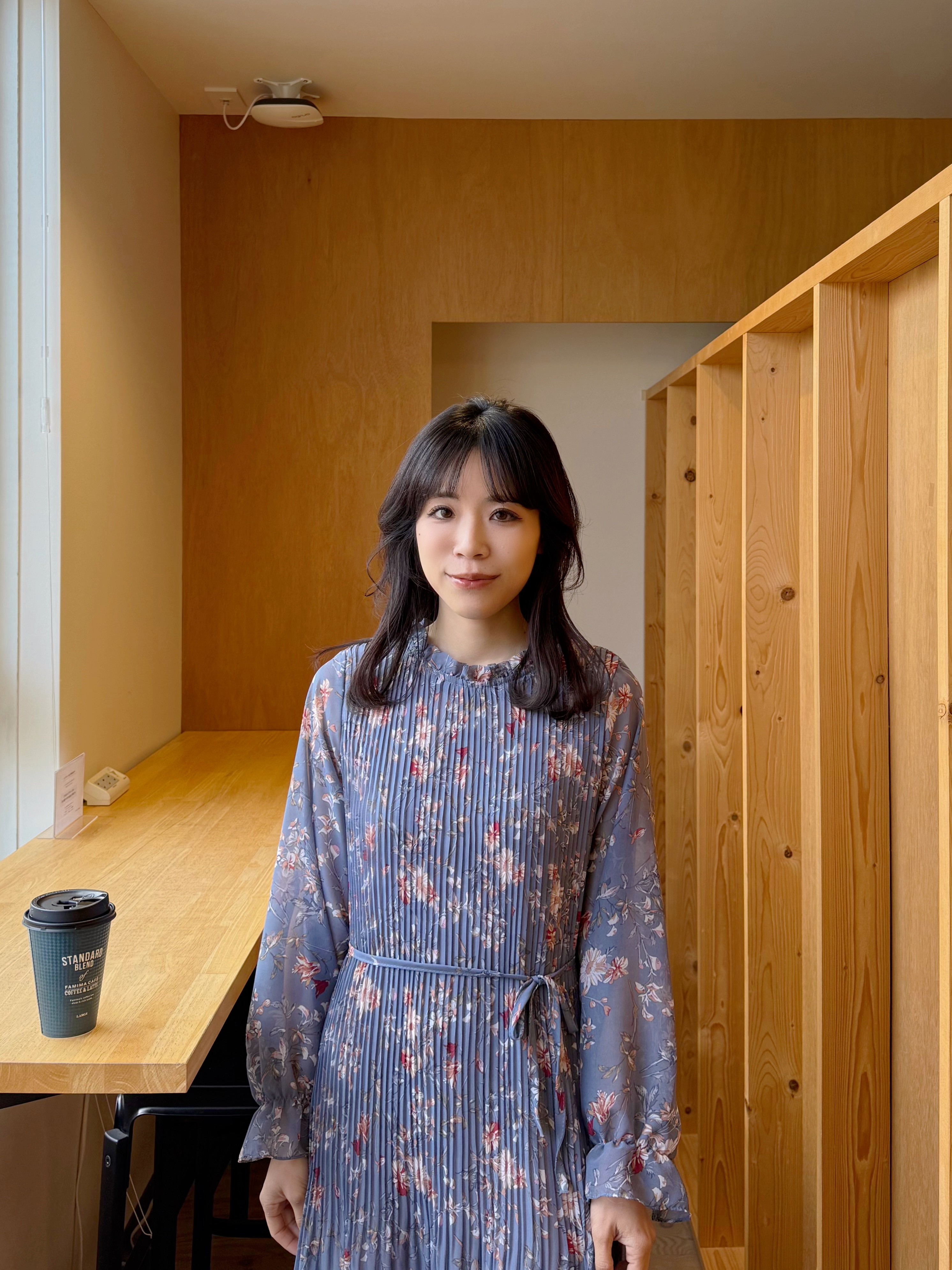 百褶印花雪紡蝴蝶結腰帶連身裙