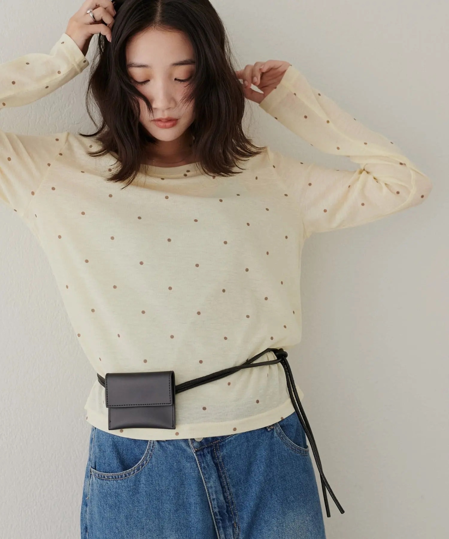 4色•Size M•蕾絲拼接圓領衛衣