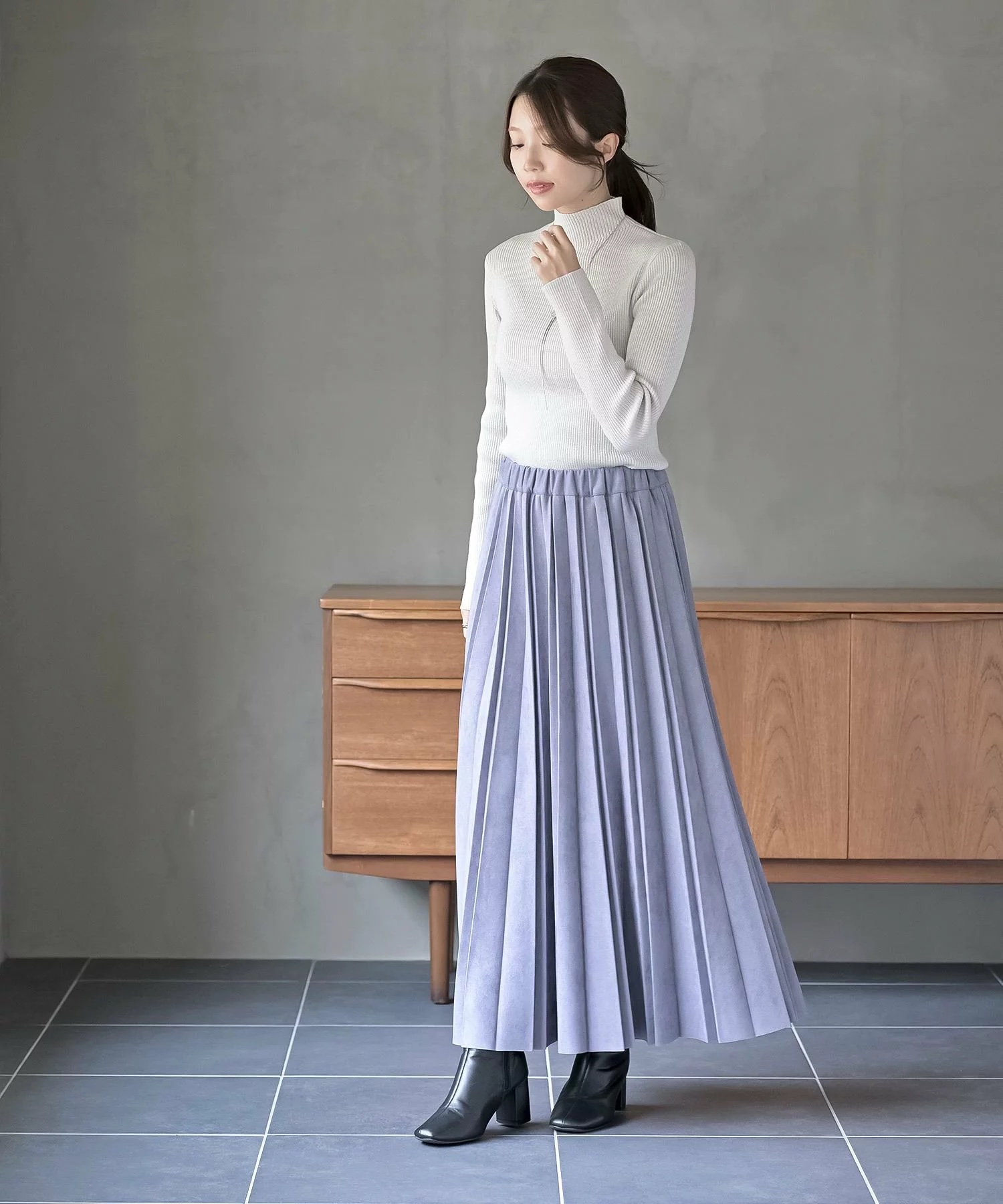 閃閃企領針織上衣