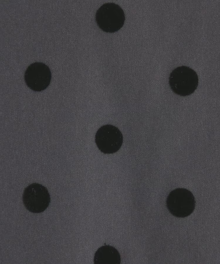 植絨波點A line半身裙