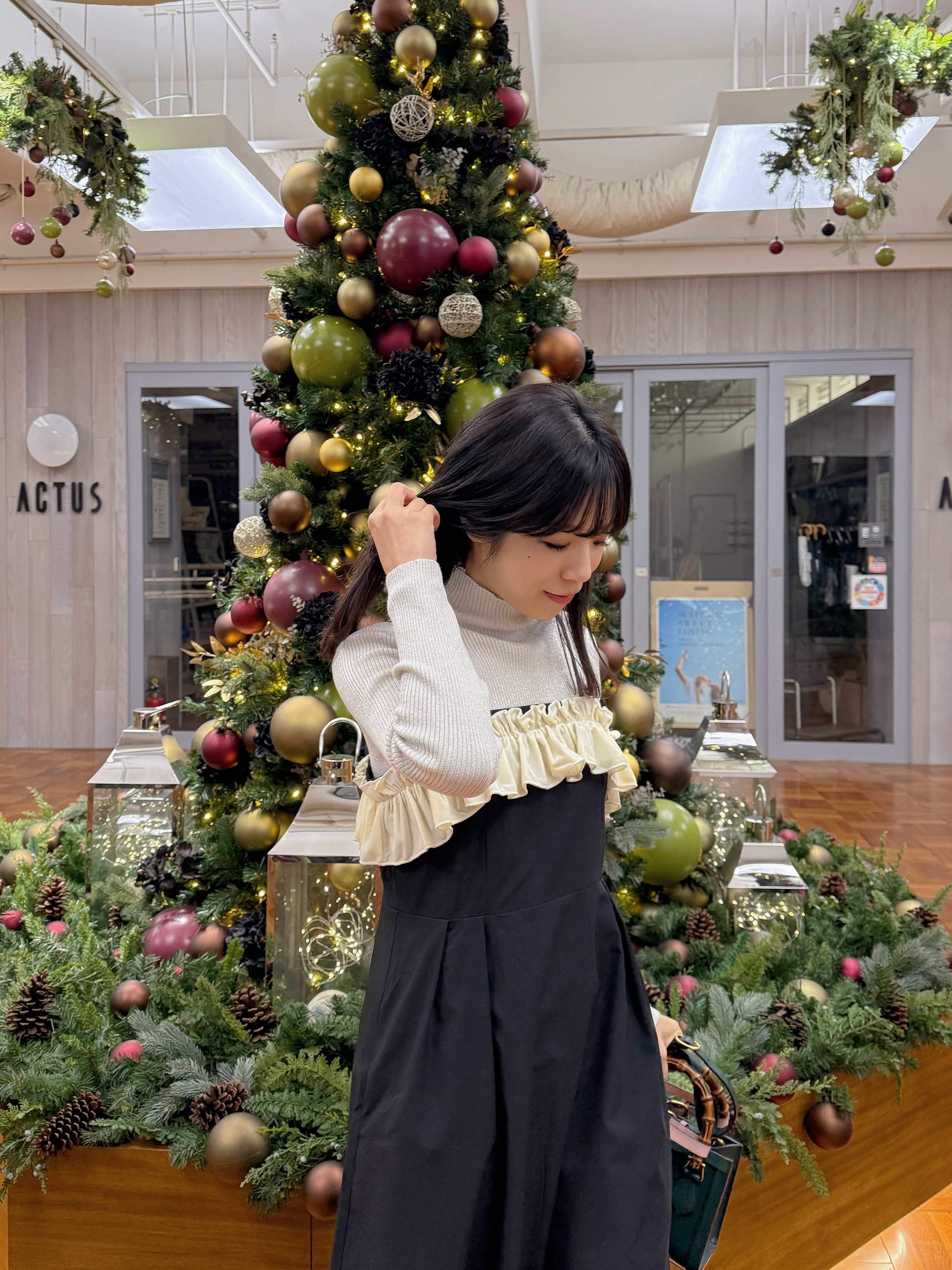 波浪抹胸吊帶連身裙