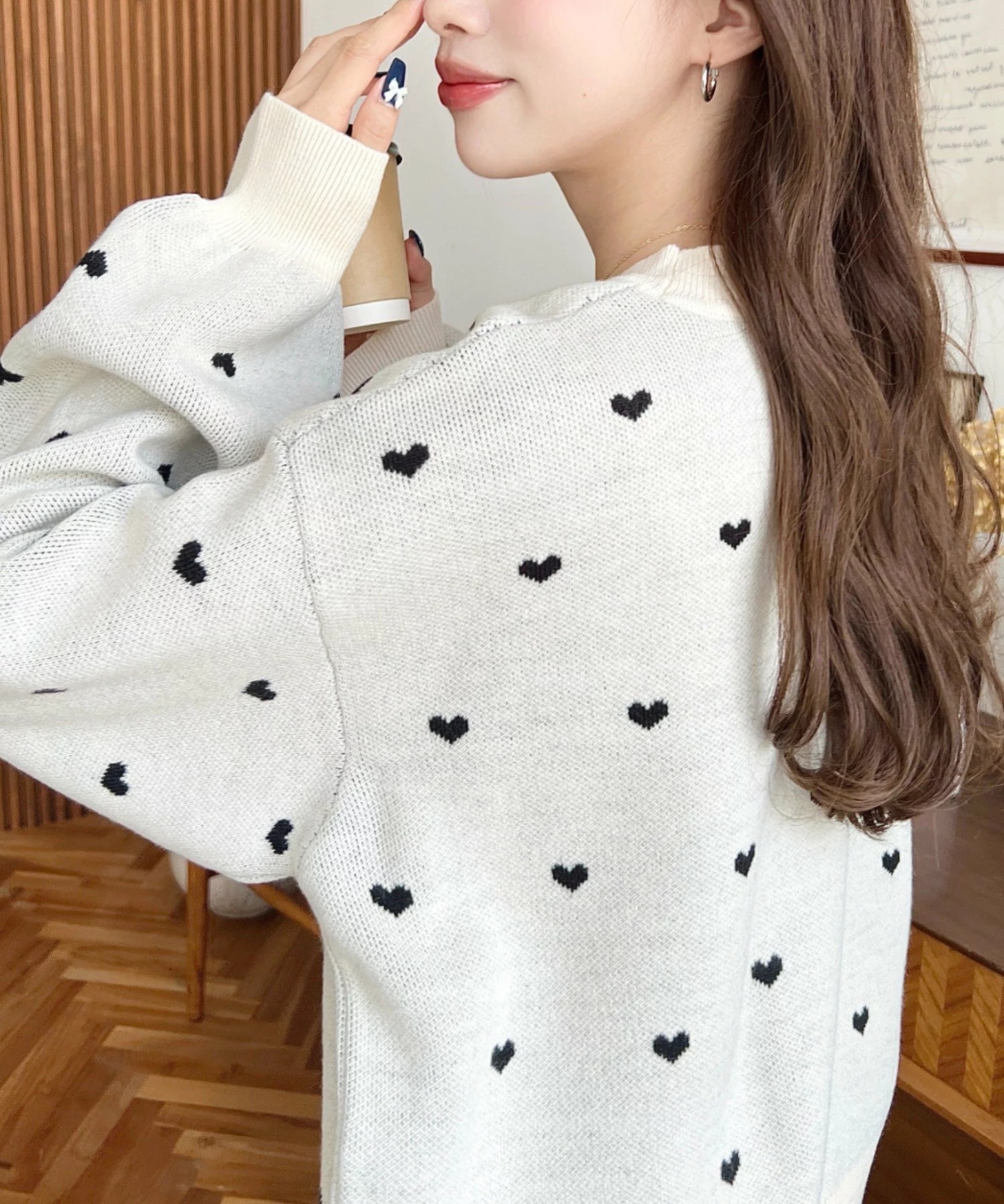 心心針織上衣
