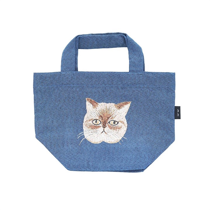 松尾Miyuki貓貓刺繡餃子袋