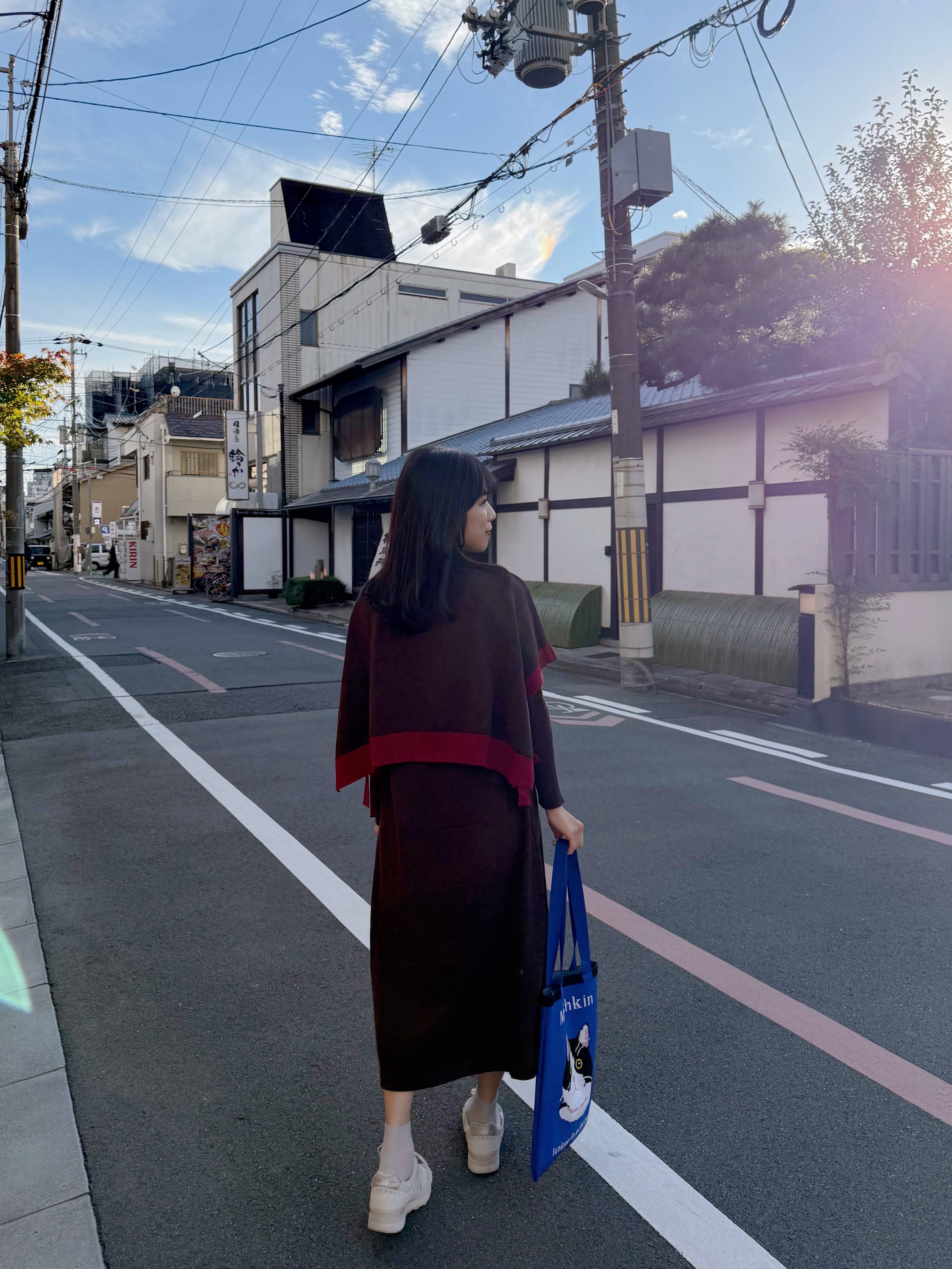 2種長度•10色•拼色斗蓬針織連身裙