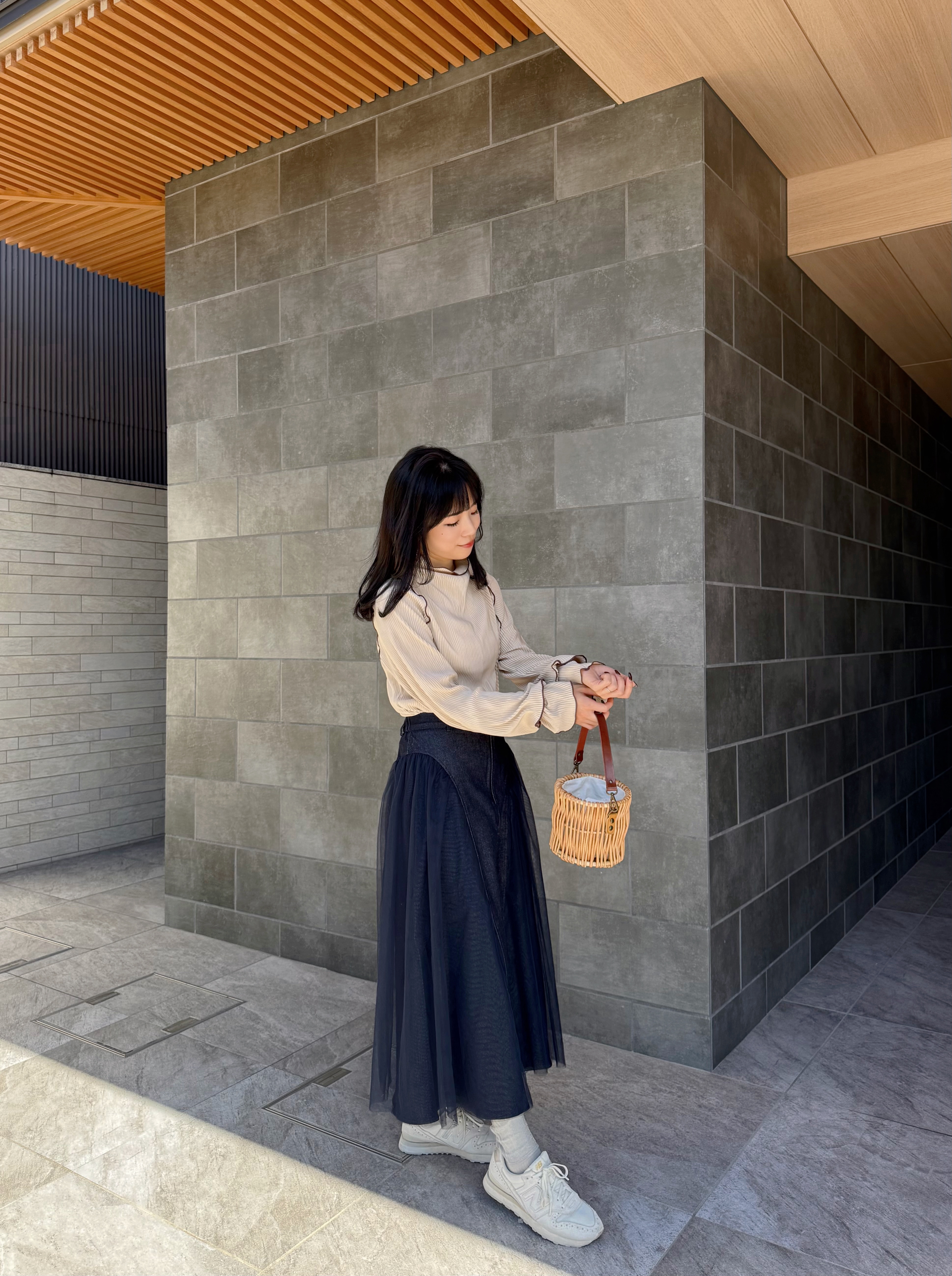 紗紗牛仔A line半身裙