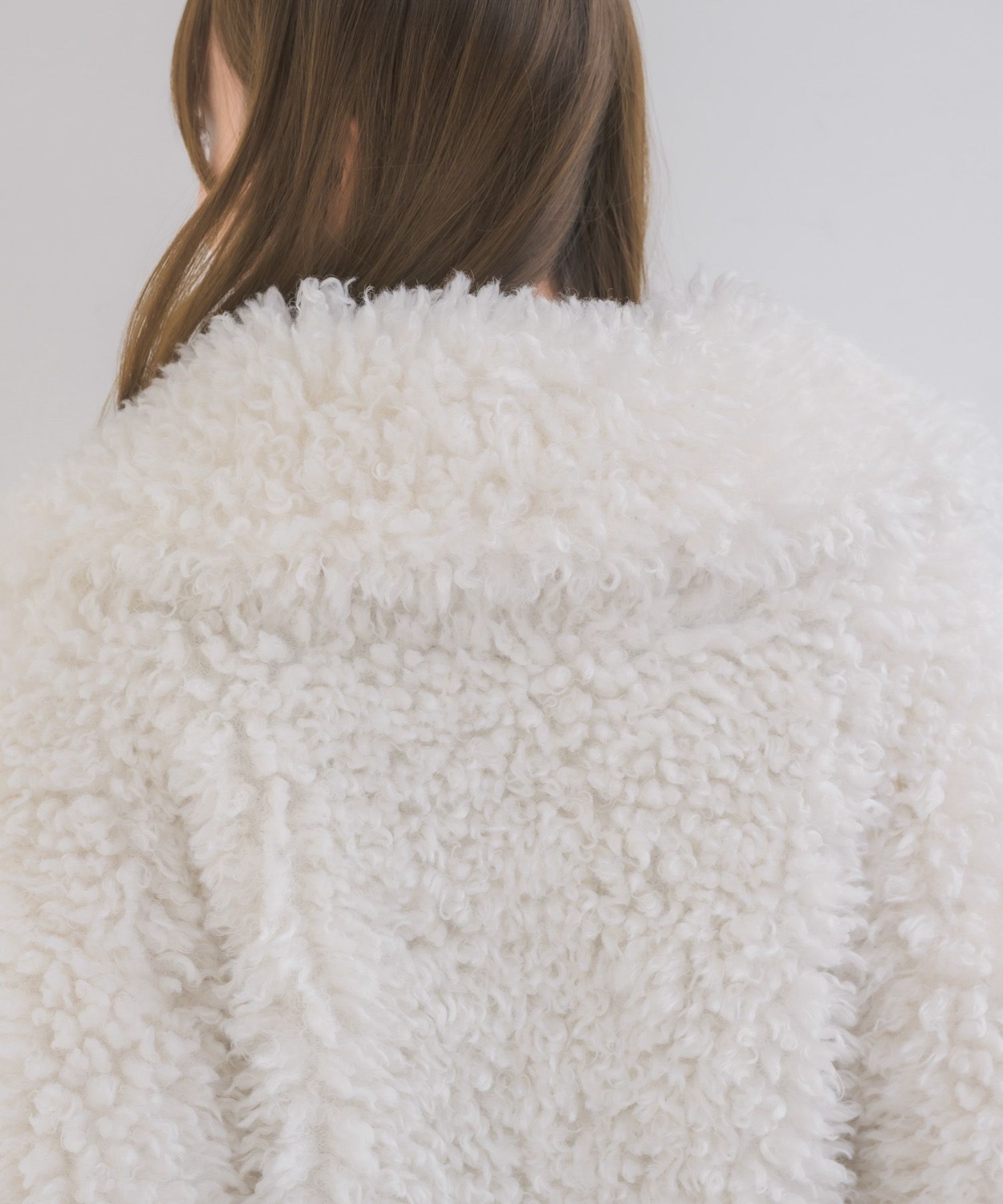 捲捲毛毛翻領外套