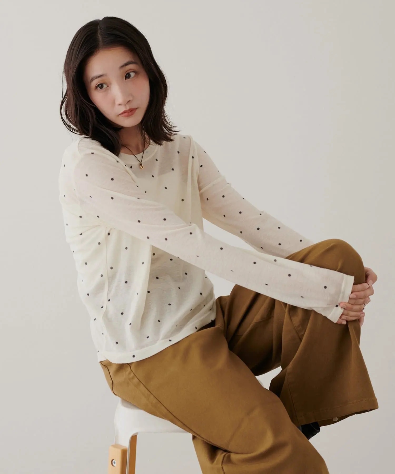 4色•Size M•蕾絲拼接圓領衛衣
