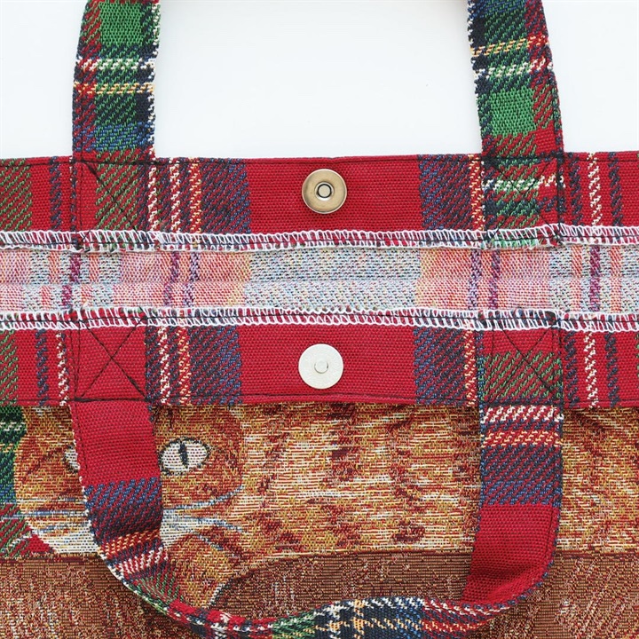 松美Miyuki貓貓刺繡餃子袋