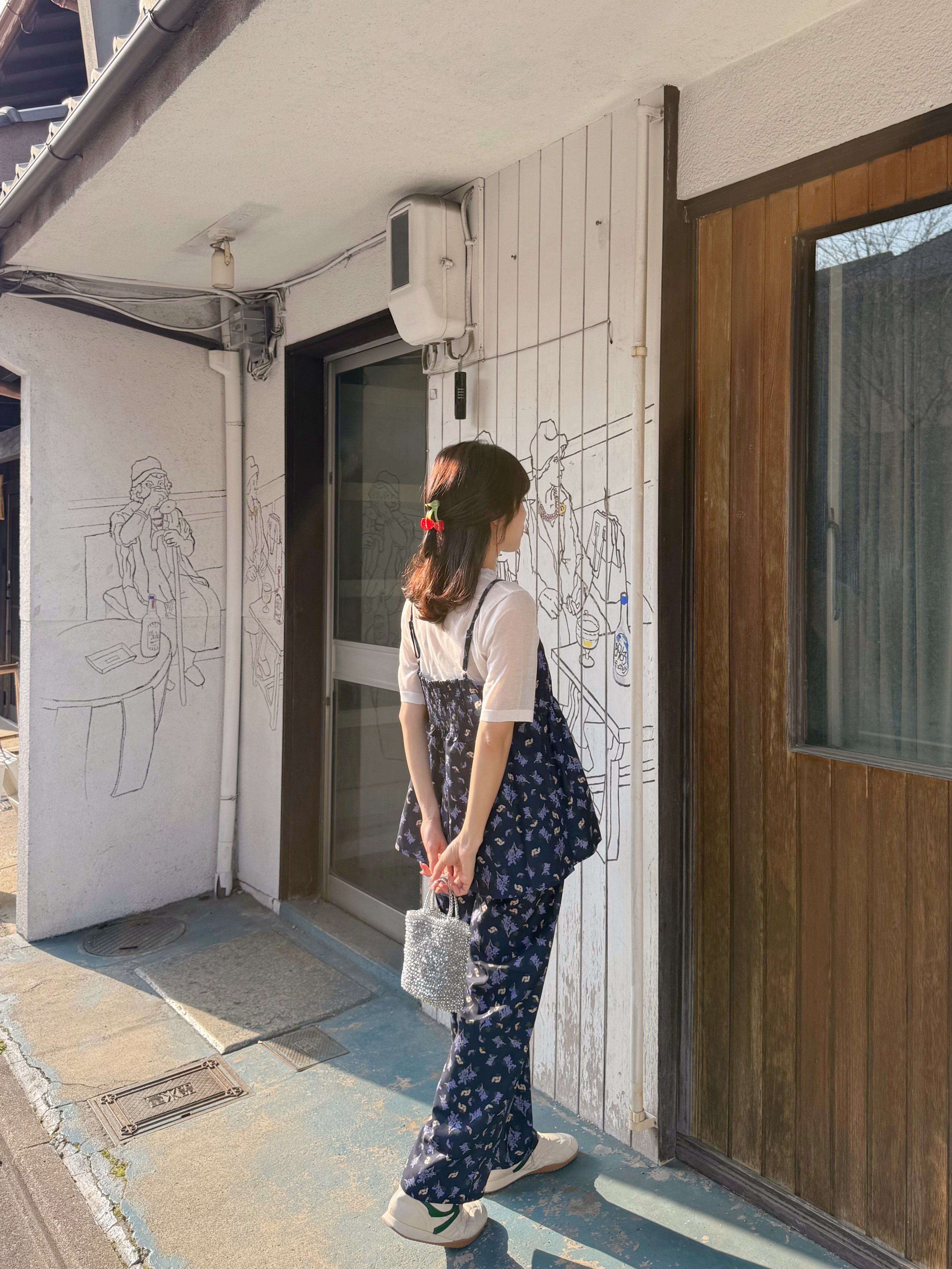 紫藤花傘攞吊帶背心 + 長褲套裝