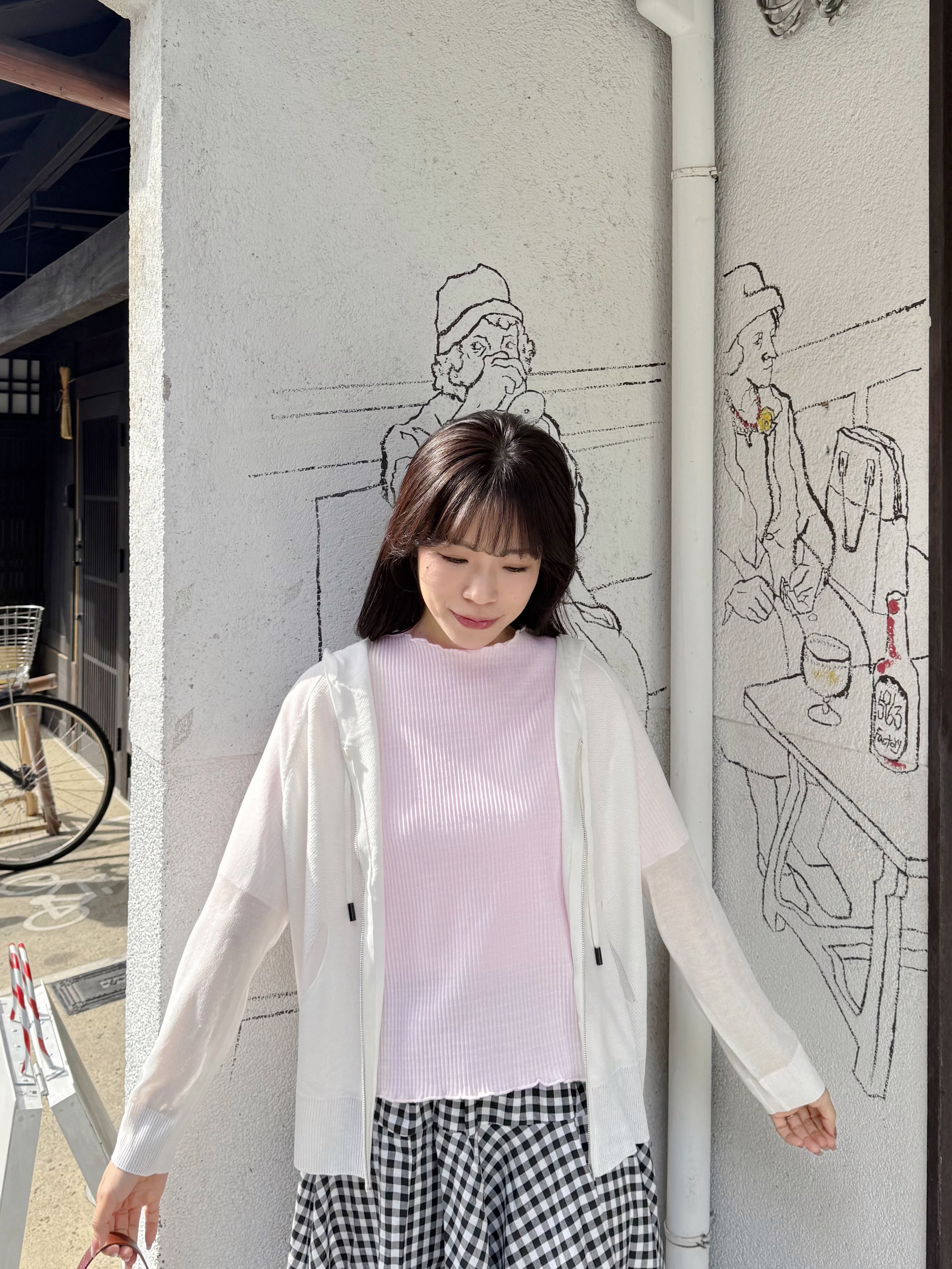 連帽薄款拉鍊針織外套