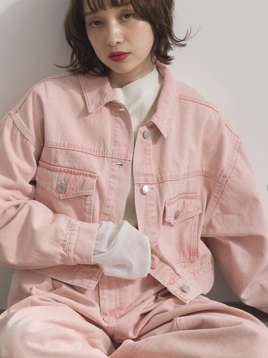 2色•淡色系小寬鬆牛仔外套