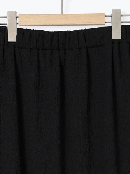 百褶雪紡直長半身裙