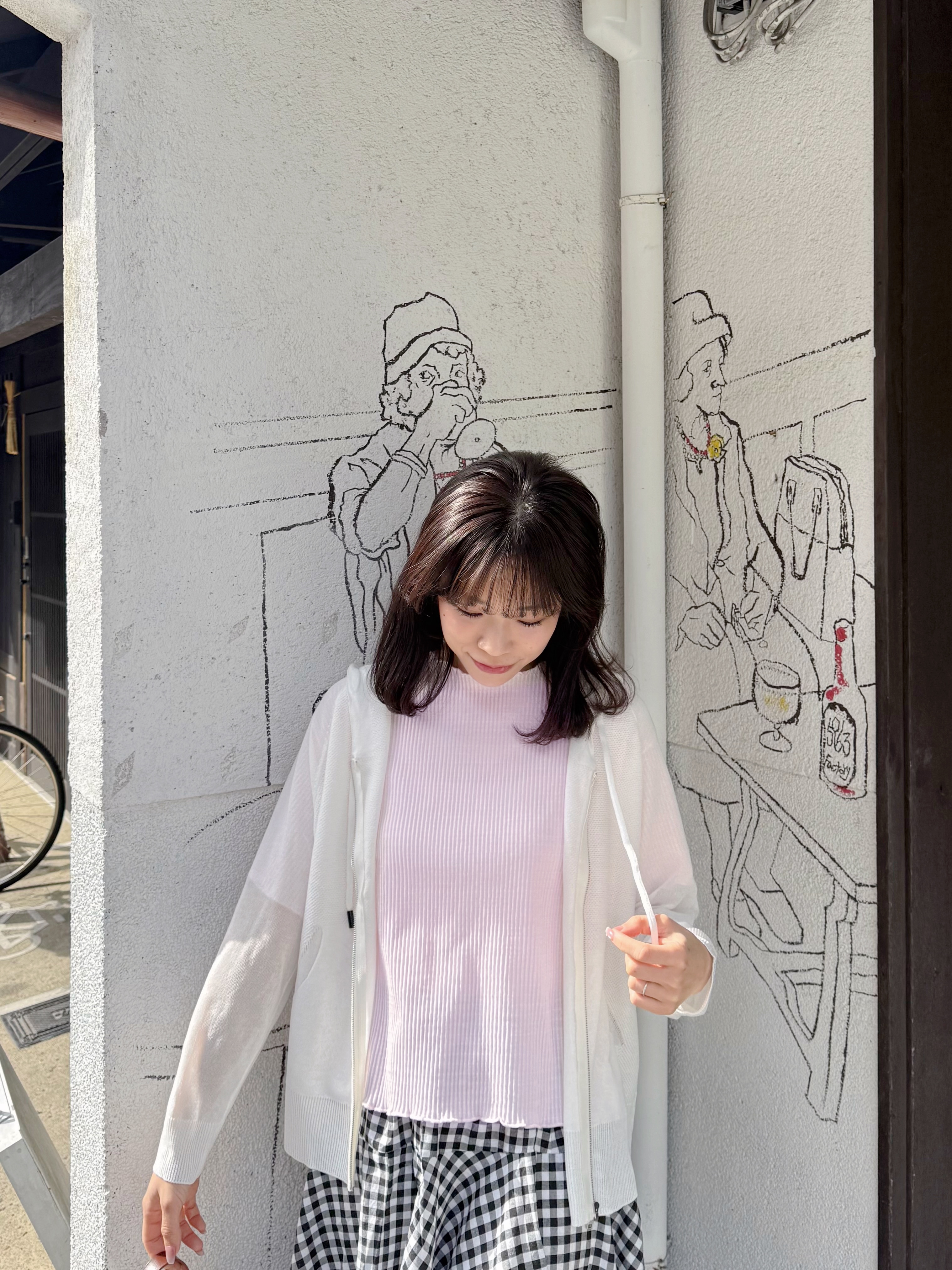 連帽薄款拉鍊針織外套