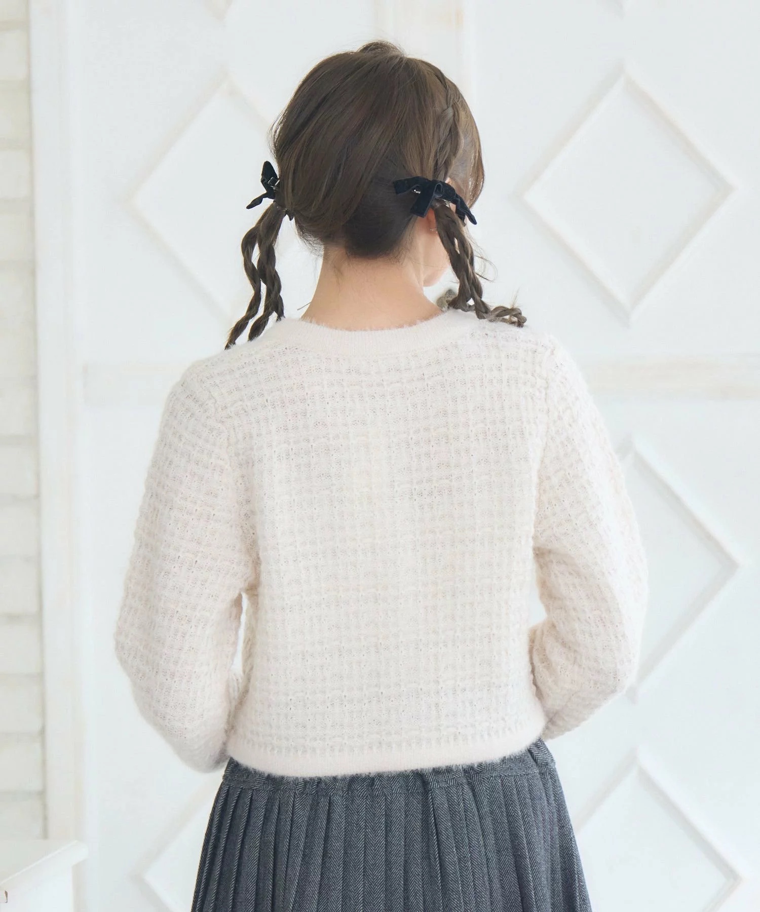 圓領Tweed風冷外套