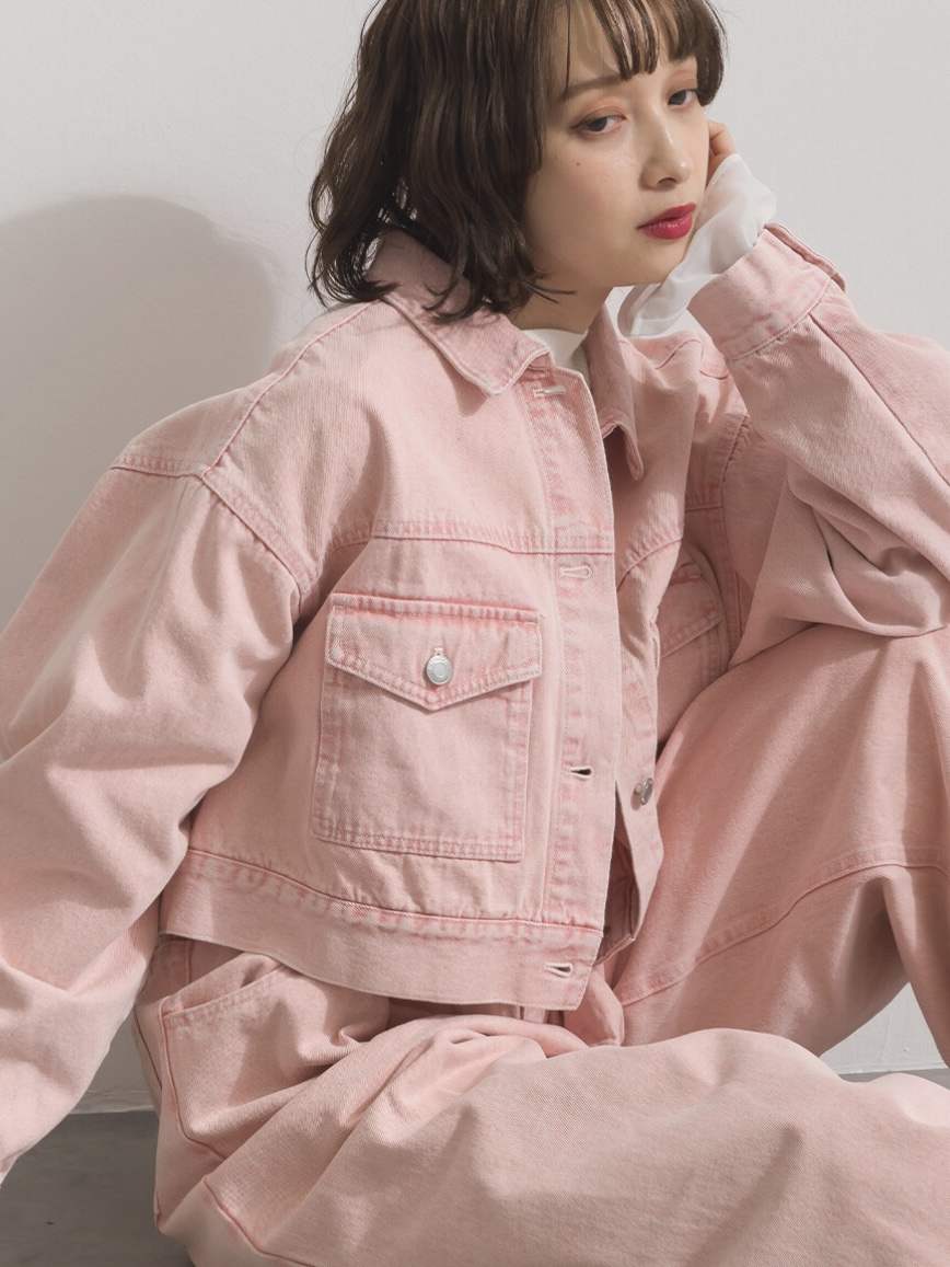 2色•淡色系小寬鬆牛仔外套