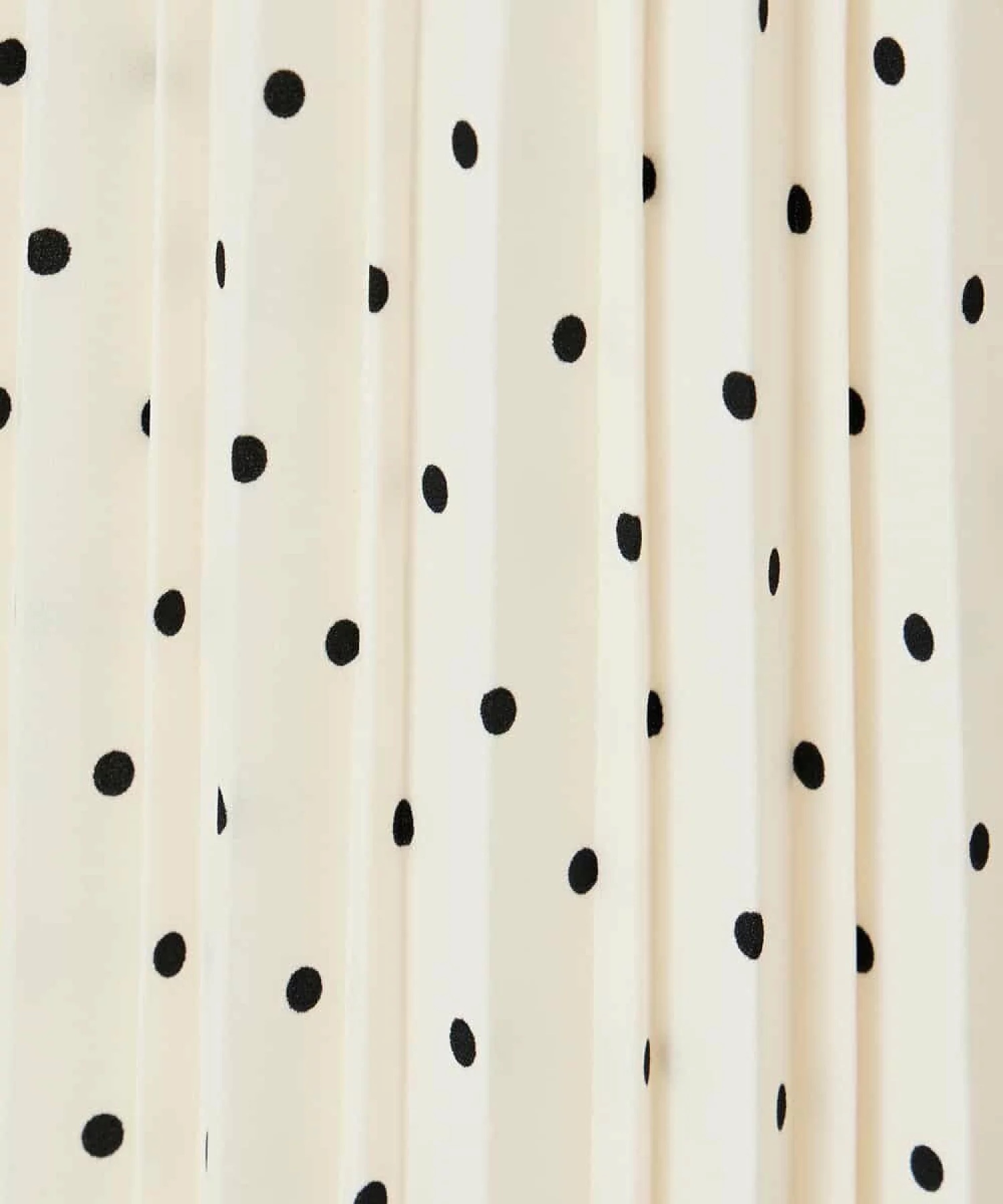 百褶波點雪紡長款半身裙