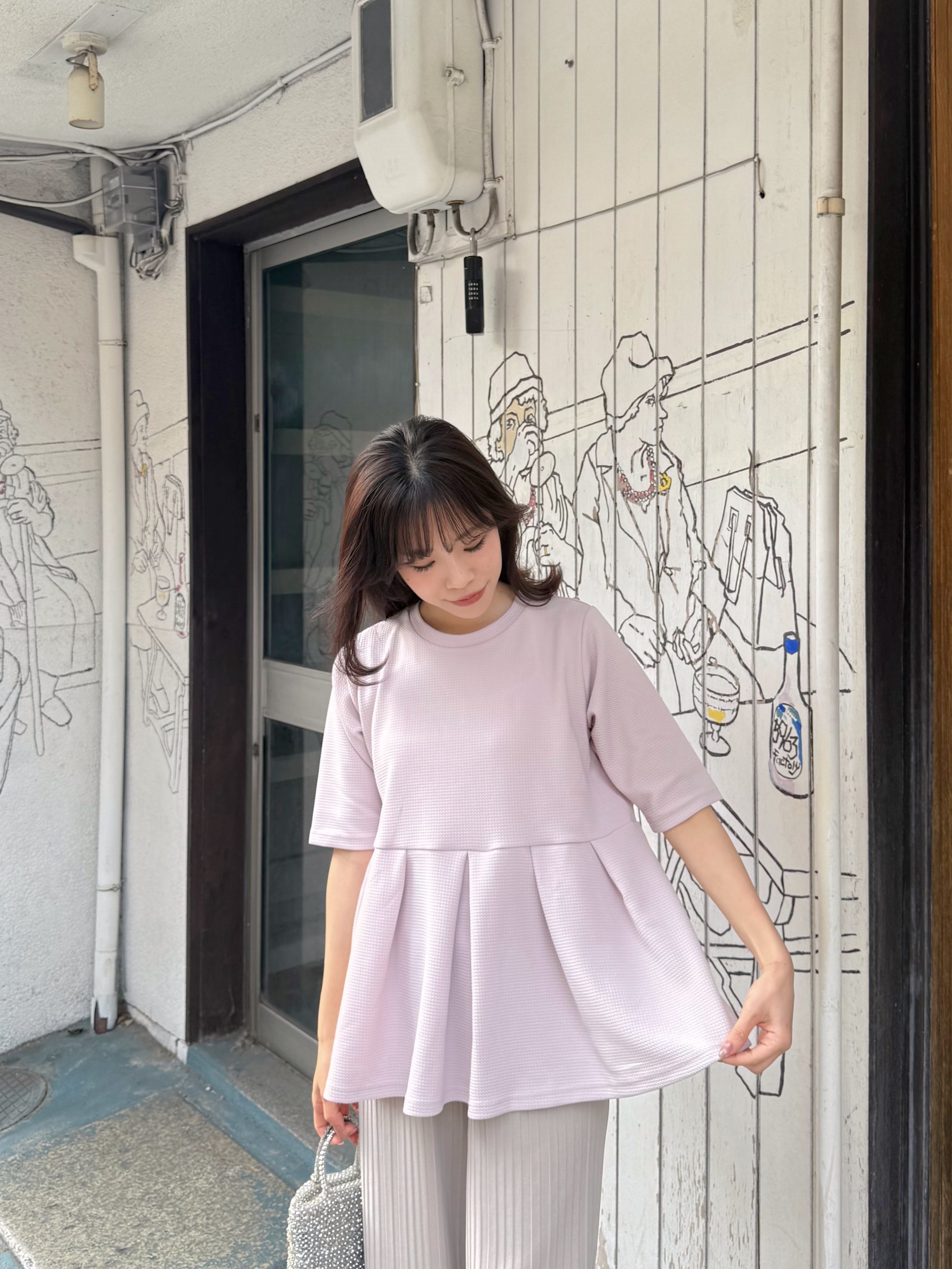 2色•傘擺寬鬆Tee