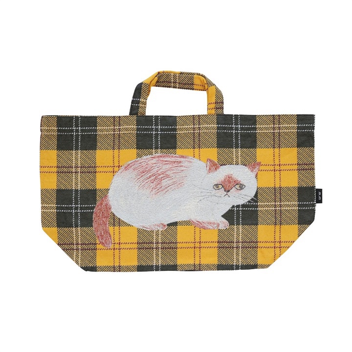 松美Miyuki貓貓刺繡餃子袋