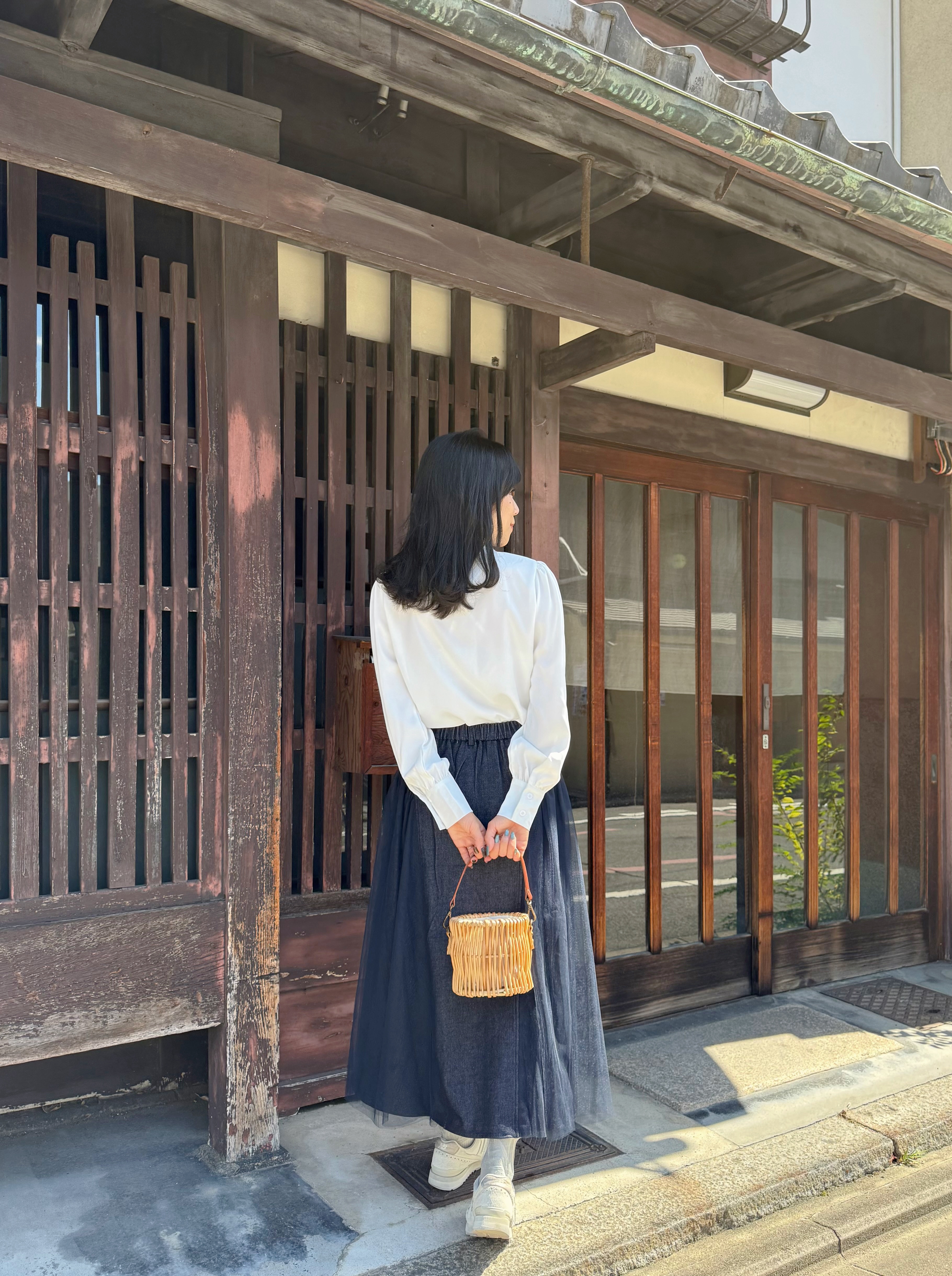 5色•基礎款蝴蝶結雪紡恤衫