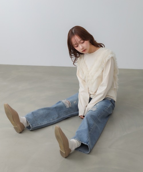 SpecialPrice•3色•2Way前後紗紗上衣