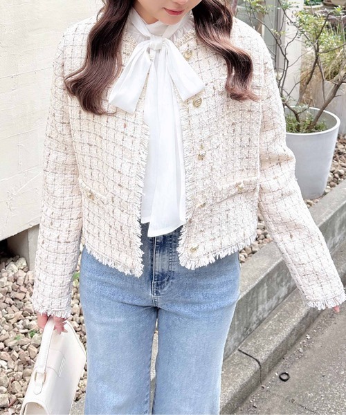 3色•小香風Tweed外套