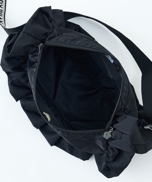 3色・ONE SIZE・MARY QUANT 聯名荷葉邊尼龍肩背包