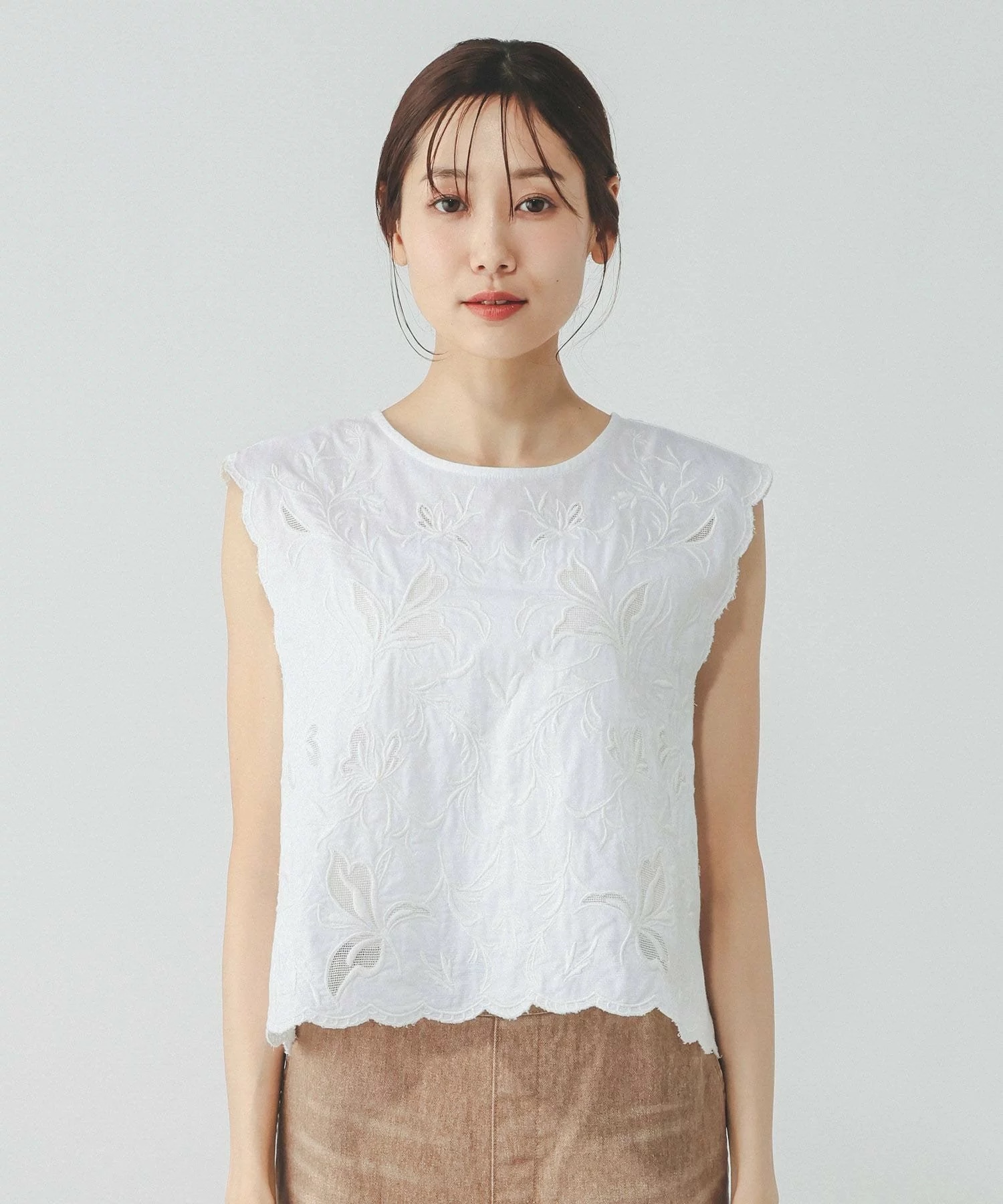 2Way 前後穿刺繡背心外套